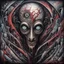 Placeholder: nyctophobia nightmare, abstract graffiti, by Pllegm, mind-bending illustration; asymmetric, 2D,