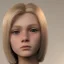 Placeholder: 16 years old women, named Gretchen Marie Bernath - light-blonde hair, round blue eyes, medium cold skin tone, defined jawline and cheek bones, full eyebrows, natural, mature, warrior, hard worker, strong, enduring, cocky, caring, dramatic,