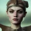 Placeholder: analog style, Celtic goddes, portrait, simmetric eyes, ambient, batgirl wearing outfit, ultra realistic photo