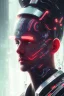 Placeholder: cyberpunk, head, men, portrai, tron