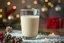 Placeholder: 3d illustration of eggnog, milk. Festive mood, decoration. Hot drinks. Christmas. Camera settings : Full-frame , 100mm lens, f/1.2 aperture, ISO 100, shutter speed 60 seconds. Cinematic lighting, Unreal Engine 5, Cinematic, Color Grading, real time Photography, Shot on 70mm lense, Depth of Field, DOF, Tilt Blur, Shutter Speed 1/2500, F/13, White Balance, 45k, Super-Resolution, Megapixel , ProPhoto RGB, VR, tall, epic Lighting, Backlight, Natural Lighting, Incandescent