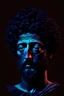 Placeholder: portrait of Marcus Aurelius, 4k quality, surreal, vivid, dark black hair, abstract art, emperor,
