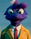 Placeholder: Realistic image, hybrid character, Sesame Street muppet, head, man, body, ,arms, hands, Shirt and tie, Wes Anderson style, concept art, smooth, unreal engine 5, god lights, ray tracing, RTX, lumen lighting, ultra detail, volumetric lighting, 3d, finely drawn, high definition, 4k.