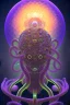 Placeholder: Spiritual sphere with Tentacles over human Head creating reality around, wrapping Tentacles around Human, Dimethyltryptamine