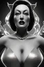 Placeholder: Joan Crawford as evil queen in black leather, busty, cleavage, dominatrix, curvy, angry, stern look. unreal 5, octane render, cinema4d, dynamic lighting, dramatic lighting, 4k, redshift render, highly detailed, hyper realistic,anthropomorphic