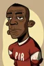 Placeholder: Calvin Phillips English football player ,cartoon 2d