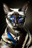 Placeholder: Prompt: the real awesome Siamese Cat queen in regals wearing reading glasses portrait 1600s