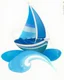 Placeholder: Genrate Sailboat and waves vector art.