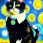 Placeholder: retrato del gato con botas de Van gogh