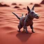 Placeholder: pen outline, in the style of Escher, donkey female ninja dingo hippo witch on the red sand beach ,bokeh like f/0.8, tilt-shift lens 8k, high detail, smooth render, down-light, unreal engine