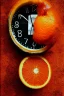 Placeholder: portrait, an orange with a clock embedded in its skin, AbstractTech clockpunk, Food photography, beautiful, delicious food, recipe photography, realistic, natural light, colorful, food art, object photography, vignette, ultra HD