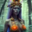 Placeholder: spray painting,maori woman called babina in magical forest, long hair, upper body, bright colours,face, magnificent, majestic, highly intricate gigantic, Realistic photography, incredibly detailed, ultra high resolution, 8k, complex 3d render, cinema 4d, movie poster