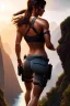 Placeholder: hyper realist, hyper detailed, stunningly beautiful Lara Croft, athletic realistic body, by greg rutkowski, magali villeneuve, artgerm, wlop, rossdraws, concept art, digital painting