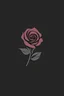 Placeholder: Rose logo flat minimalist design with dark gray background