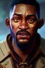 Placeholder: ein perfektes bild von will smith als indianer,kopf portrait,realistic, steinzeit, perfect face, sharp focus, woods, kostüm, häuptling, federn,8k quality, night ,stars, campfire, cyberpunk art,