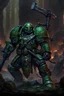 Placeholder: Dark Fantasy, Warhammer 40k, Green Soldier, Flesh Monster.