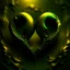 Placeholder: two hearts, dark green and yellow colours, fantasy atmosphere