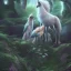 Placeholder: close up on sweet pegasi in a clearing in the forest of purgatory, book cover illustration