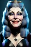 Placeholder: Mae West as evil queen in black leather, leather, busty, cleavage, angry, stern look. character design by cory loftis, fenghua zhong, ryohei hase, ismail inceoglu and ruan jia. unreal engine 5, artistic lighting, highly detailed, photorealistic, fantasy