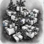 Placeholder: packages with bows and a decorated pine tree for Christmas by Thomas Nast