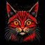 Placeholder: nosy cat artwork for t-shirt design