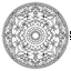 Placeholder: cute kid, MANDALA, This mandala coloring sheet features strange and imaginative, ensuring a realistic yet fantastical journey. Draw clean lines in a 3:4 aspect ratio on a white background, embracing minimalistic black lines and low-level black colors. Craft a coloring page with perfect, clear lines, avoiding repeated images, sketching, and thick black colors.