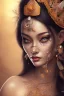 Placeholder: a wonderfull fat brazilian woman, full body, geisha fantasy, big curves, voluminous long black hair, ultradetailed fine art photo of a indian, weet face portrait, snow flakes parti