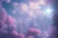 Placeholder: opening to the soft pink and blue crystal sky