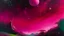 Placeholder: A magenta outer space with swirling stars painted by George Inness