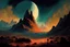 Placeholder: night, rocks, mountains, sci-fi, epic, rodolphe wytsman impressionism paintings