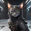 Placeholder: Gráfica lineal de un gato como un Ninja, calidad ultra, hiperdetallado, increíble obra de arte, 8k