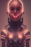 Placeholder: cyberpunk, head, women, portrai, tron, cyborg