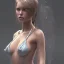 Placeholder: 3d woman, wet , Translucent bikini, ,realistic, 32k, detailed, art nouveau