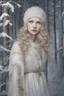 Placeholder: Profile picture Women Alexandra "Sasha" Aleksejevna Luss fantasy bombshells oil paiting Gustav Klimt style Once upon a frosty time Once upon a night time Stocholm city farther from the city center was an old park where the trees had bent under the heavy snow, forming beautiful white arches