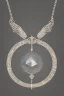 Placeholder: necklace in the shape of No. 7Contains crystals