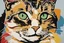 Placeholder: portrait of a cat by andy warhol