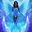 Placeholder: Angel crystalline, blue,pink , cosmic, opalescent, gemstones, crystals, other worldly,water,bright, ice background, snow lake blue