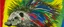 Placeholder: A gray lightning elemental porcupine designed in German folk art painted by Alexej von Jawlensky