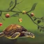 Placeholder: turtle and apple tree