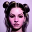 Placeholder: perfect symmetry,Rosalía artist, black big eyeliner, cyberpunk, pigtails hair, gold, pink, geisha, led lights, fog, rain, latex, soft color, highly detailed, art stations, concept art, smooth, unreal engine 5, god rays, ray tracing, RTX, lumen lighting, ultra detail, volumetric lighting, 3d, finely drawn, high definition, high resolution.