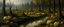 Placeholder: A swamp filled with pumpkins painted by Caspar David Friedrich