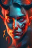 Placeholder: woman and the devil , high delicate defined details, beautiful, atmospheric, matte, 3 d 8 k octane rendered, sharp focus, illustration, high detail, ultra realistic, highly saturated colors