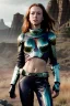 Placeholder: ultrarealistic, dynamic, concept art, strikingly beautiful (18 year old girl:1.2),_skimpy lost in space armor_, Hair (long ginger:1.1), Face (freckles:1.2), body, medium breasts (light cleavage:1.2), tracing, ambient light, highres, (hyperrealistic:1.2), (perfect face:1.1), intricate (high detail:1.1) body, beautiful detailed eyes (emerald:1.3), _camera_, _pose_, plump lips ,sci-fi theme, Model hash: ddc3021b