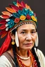 Placeholder: Indian woman with headdress quilling