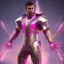 Placeholder: Cosmic super hero, , pink costume,4k image, full body men