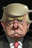 Placeholder: president donald trump as a sad ugly pig