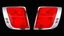Placeholder: 2 vehicle taillight(with chrome trim) on black background, add details and inner glow