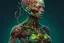 Placeholder: an immensely fertile, parasitized, woman. fecund brood-bearing 8k warped human form, prominently, artful, digital art trending on artstation 8k high res