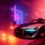 Placeholder: cyberpunk car,cyberpunk 2077, ultra realistic,shiny, smooth, studio quality, octane render, Surrealism, Triadic colour scheme,glow-stick, ambient lighting,nightclub lighting, polaroid, 100mm, --ar 3:2 --v4