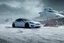 Placeholder: A Tesla 'Model S' is racing at top speed, on the planet 'Hoth'. CINEMATIC. WIDE ANGLE LENS. PHOTO REAL.